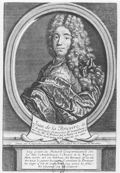 Portrait of Jean de La Bruyère by Etienne Jehandier Desrochers